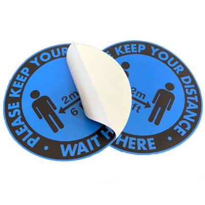 Wholesale Different Designs Social Distancing Floor Stickers Social Distancing Sticker